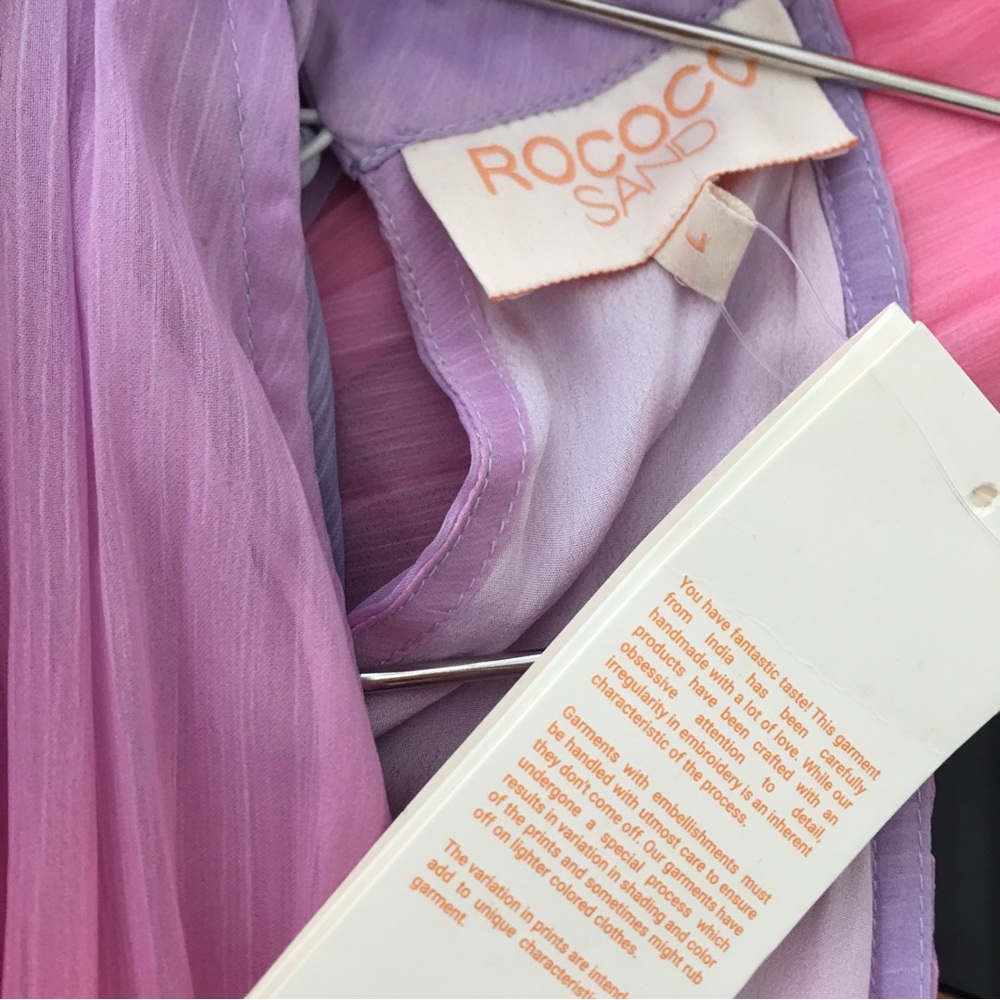 ROCOCO SAND Emi Pleat Maxi Dress Multi L - Picture 8 of 9